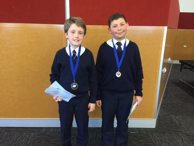 Jacob and Joseph after presenting their Voice of Youth speech at St Andrew
